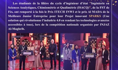 L’USMBA illumine l’industrie 4.0 : les étudiants de la FST Fès sacrés à l’échelle nationale pour leur projet « SPARKS