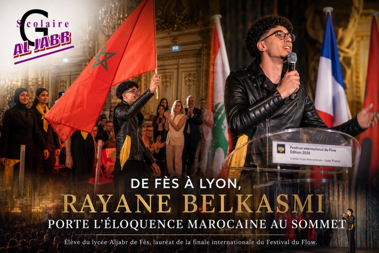 De Fès à Lyon, le lycéen d’Aljabr Rayane Belkasmi porte l’éloquence marocaine au sommet
